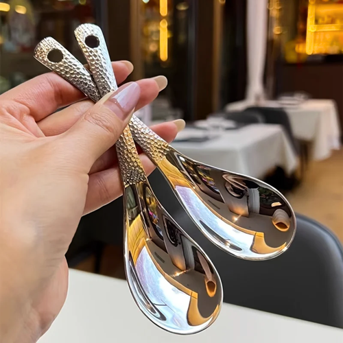 Elegant 2PCS Dessert Spoon Set